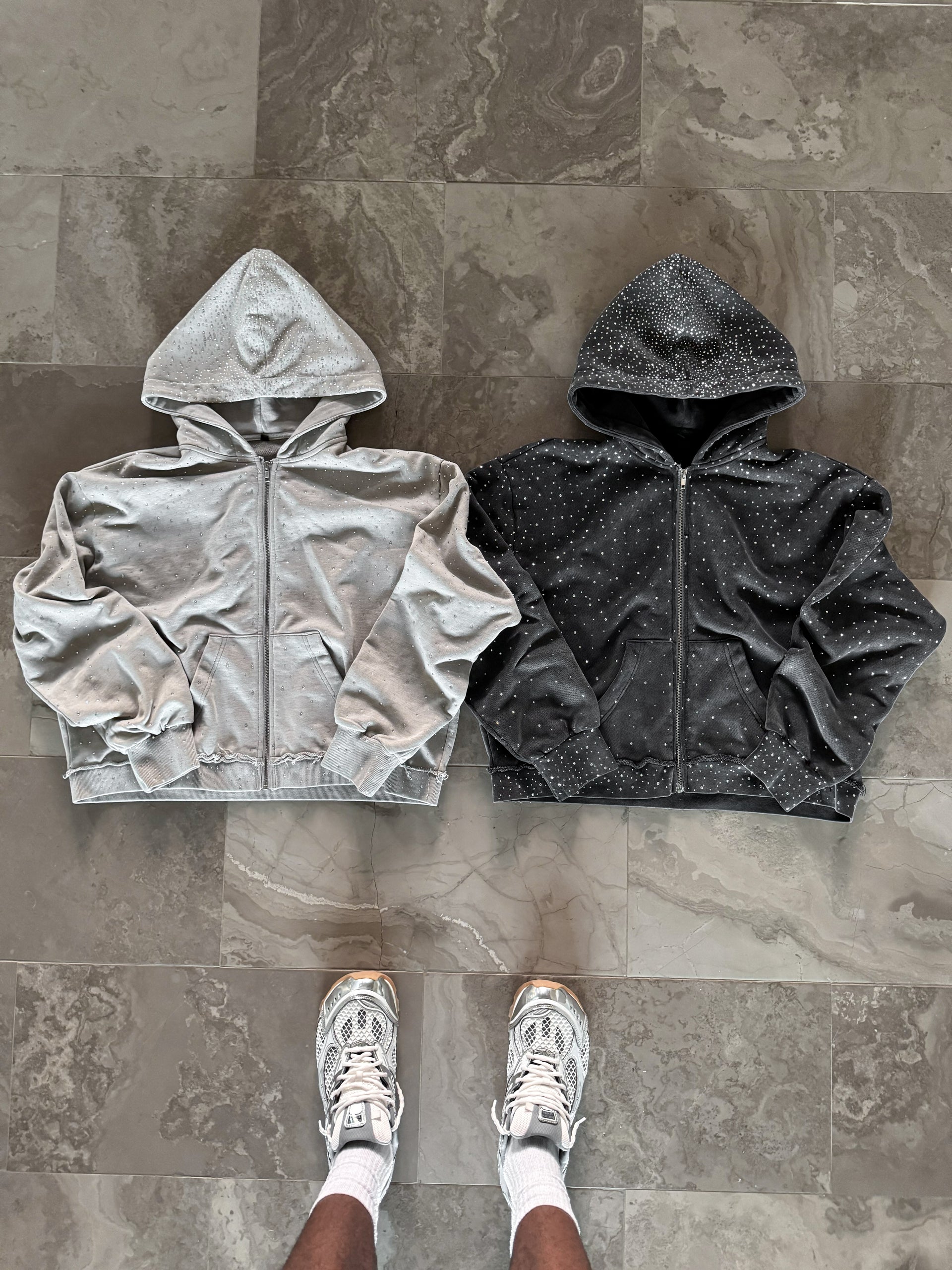 POP-STAR ZIP UP (LIGHT GRAY)