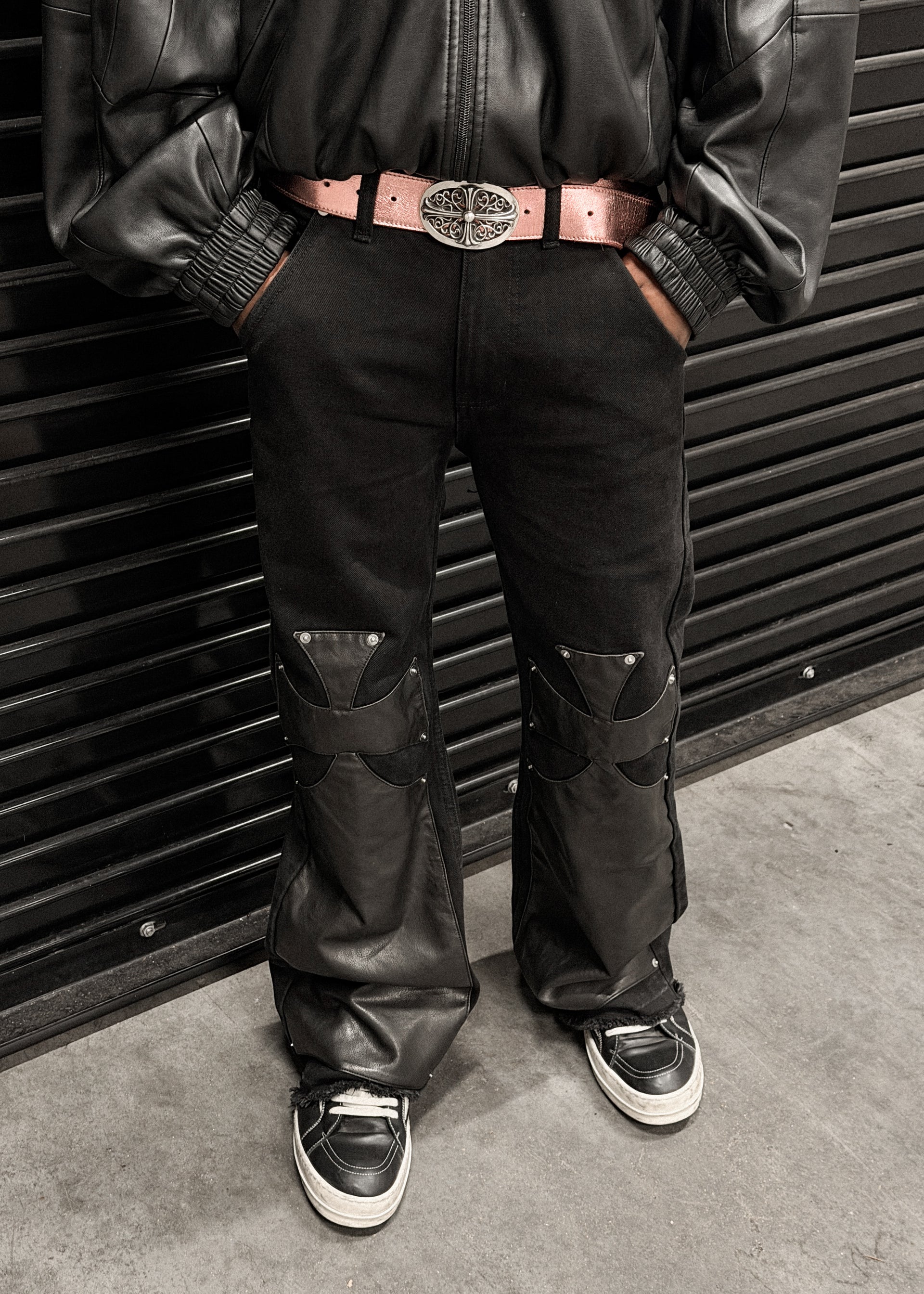 LEATHER DOUBLE KNEES