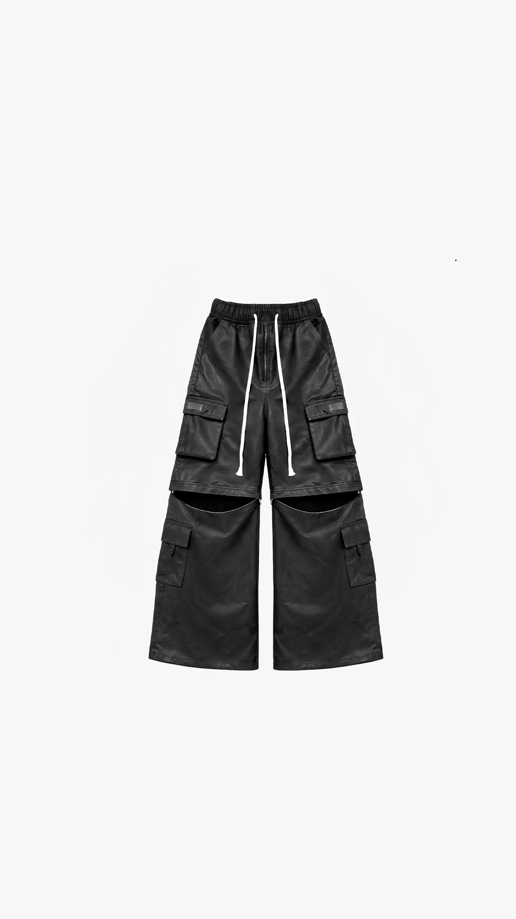 M.I.M WAXED CARGO PANTS