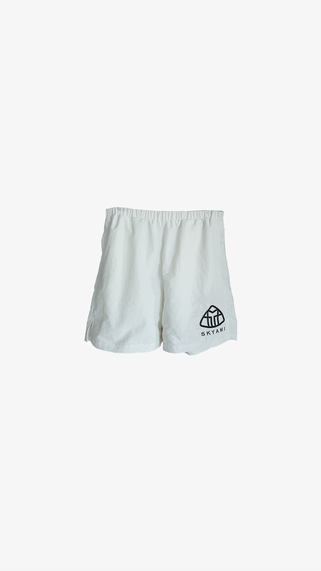 SKYAMI NYLON SHORTS (WHITE)