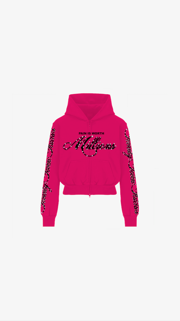 "MILLIONS" ZIP UP (PINK)