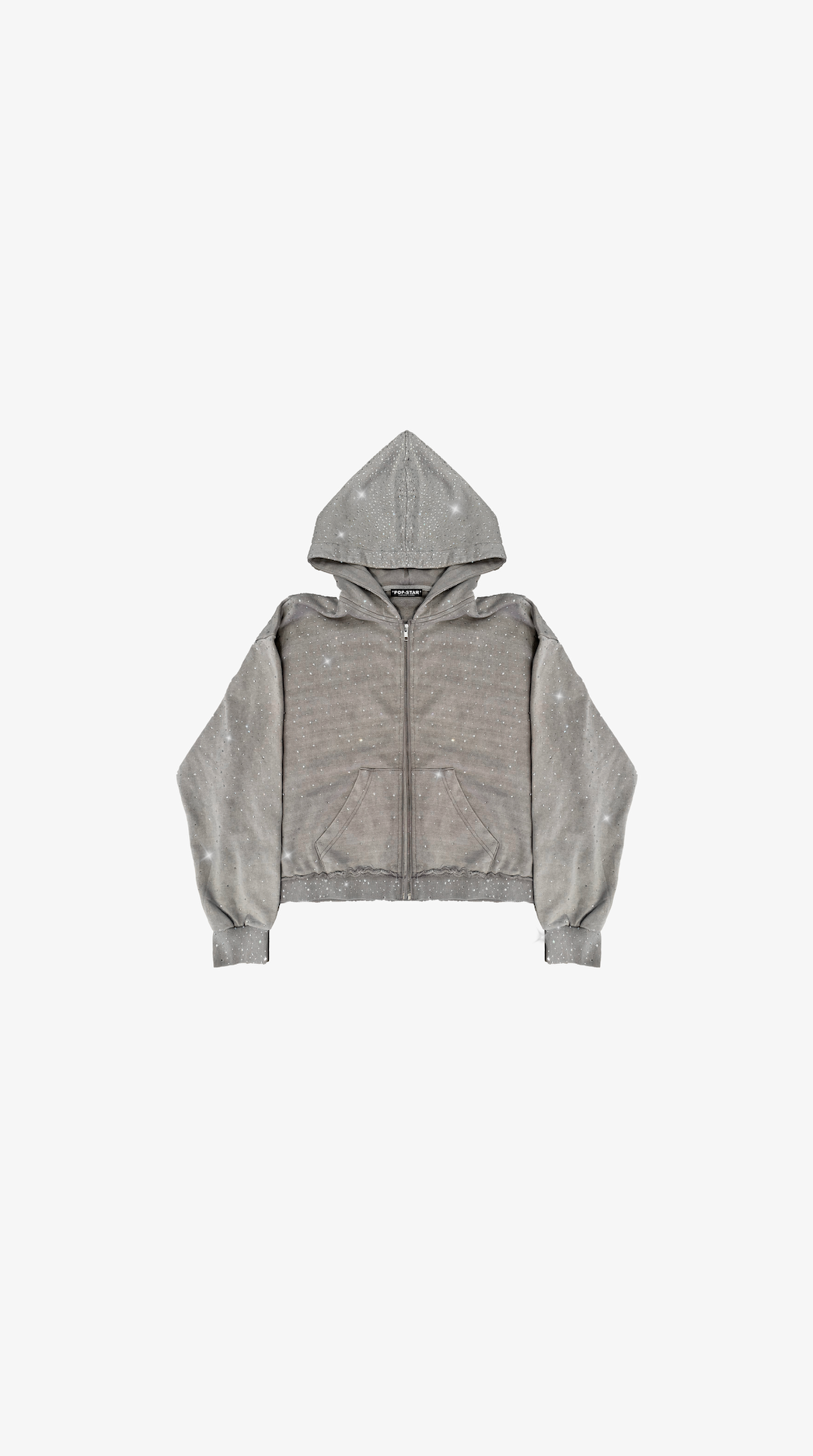 POP-STAR ZIP UP (LIGHT GRAY)