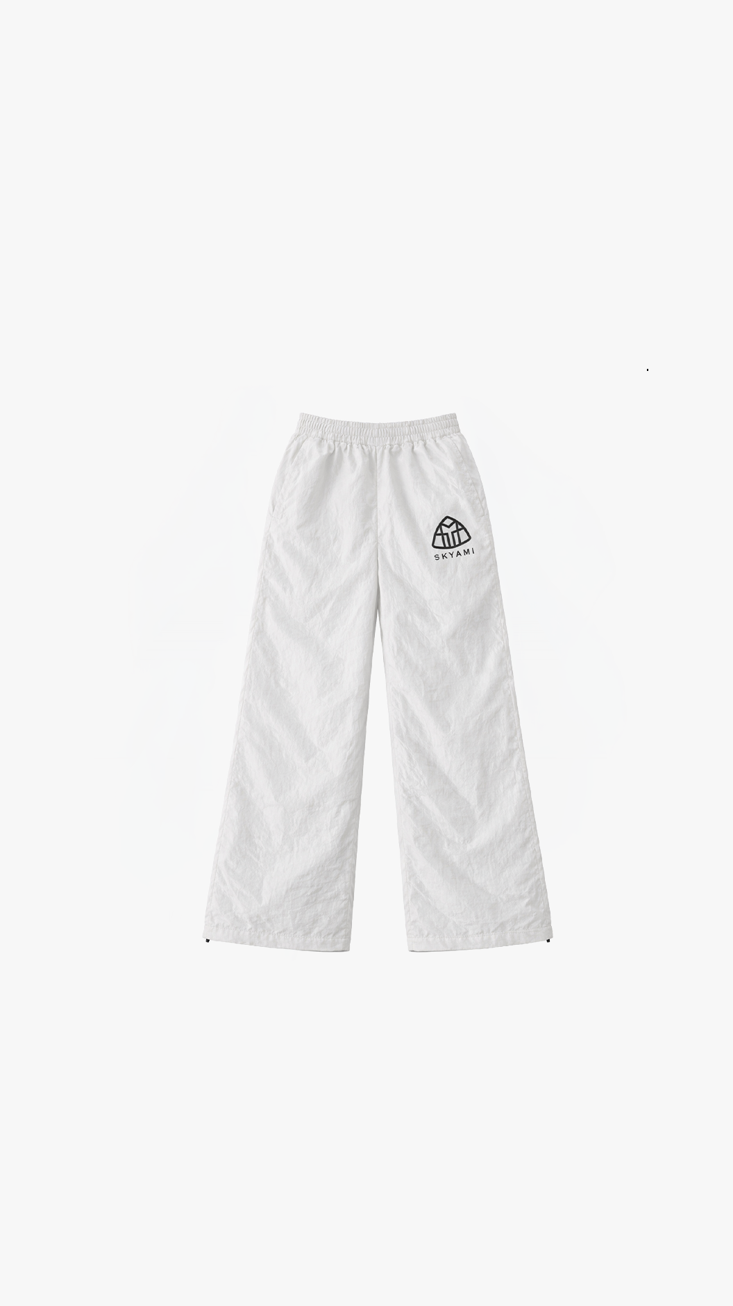 SKYAMI NYLON PANTS (WHITE)