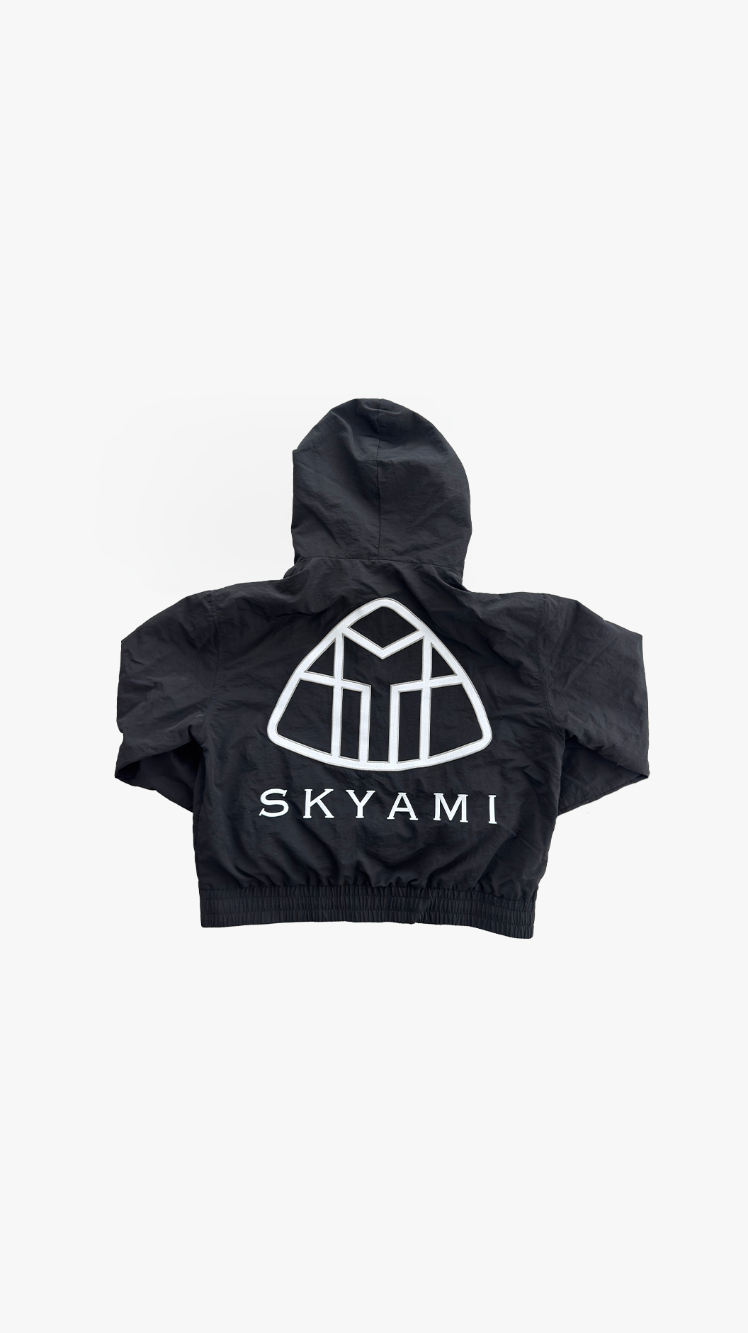 SKYAMI NYLON ZIP UP (BLACK)