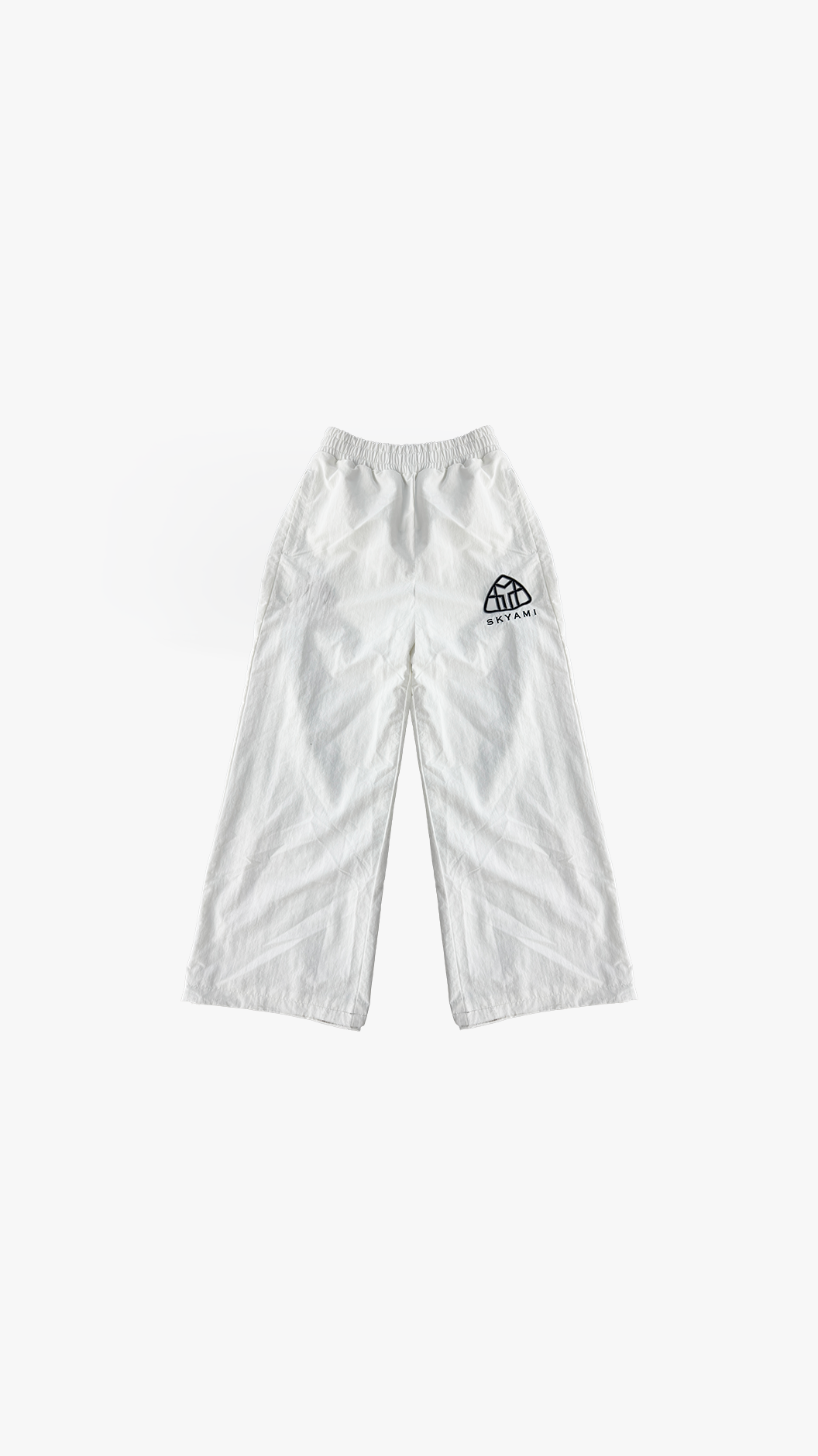 SKYAMI NYLON PANTS (WHITE)